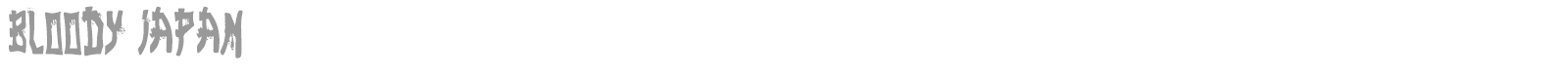Bloody Japan font preview